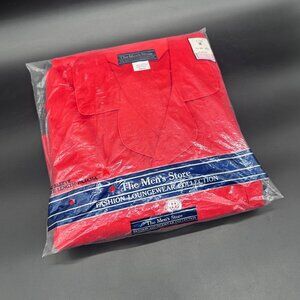 Vintage Pajama Set Medium Lounge Sleepwear Sears Mens Store Red Long Sleeve